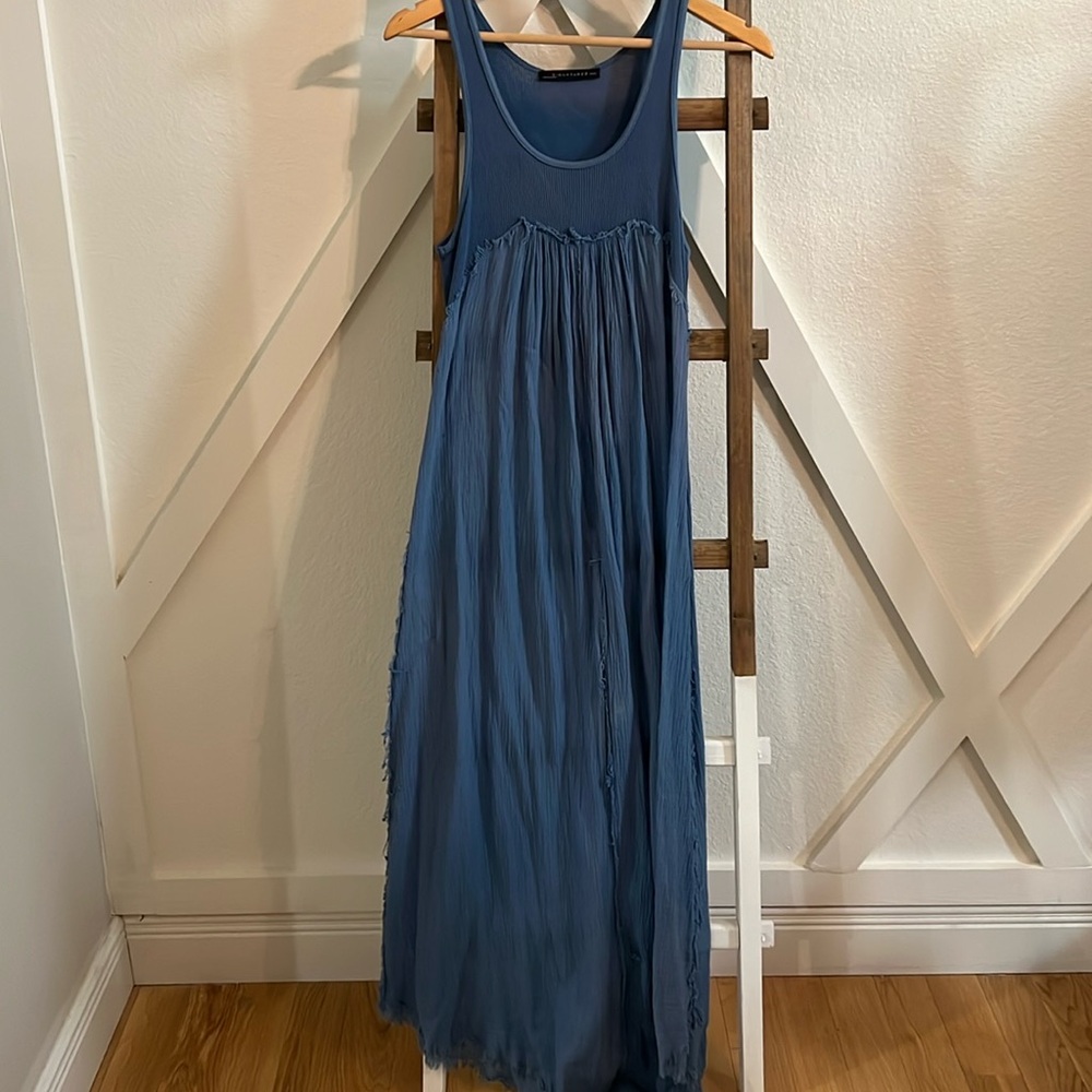 Blue tank maxi dress